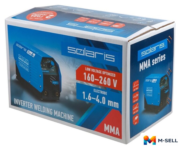 Сварочный инвертор Solaris MMA-200D - Изображение №7 — Мульти e-магазин M-SELL