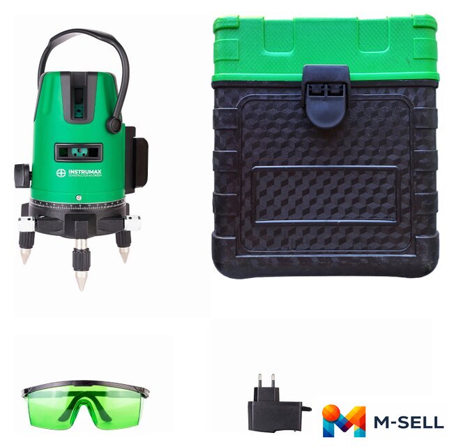 Лазерный нивелир Instrumax Constructor 4D Green - Изображение №1 — Мульти e-магазин M-SELL