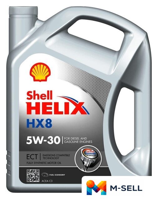 Моторное масло Shell Helix HX8 ECT 5W-30 5л - Изображение №1 — Мульти e-магазин M-SELL