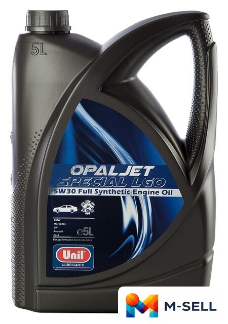 Моторное масло Unil Opaljet Special LGO 5W-30 5л - Изображение №1 — Мульти e-магазин M-SELL