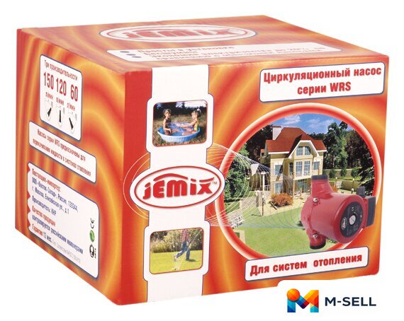 Циркуляционный насос Jemix WRS-32/8-180 - Изображение №3 — Мульти e-магазин M-SELL