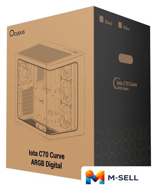 Корпус Ocypus Iota C70 Curve BK ARGB - Изображение №11 — Мульти e-магазин M-SELL
