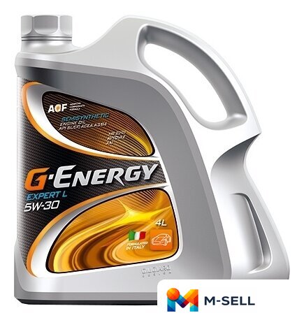 Моторное масло G-Energy Expert L 5W-30 4л - Изображение №1 — Мульти e-магазин M-SELL