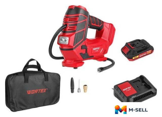 Автомобильный компрессор Wortex CTI 1811 ALL1 1325446 (с 1-им АКБ) - Изображение №1 — Мульти e-магазин M-SELL
