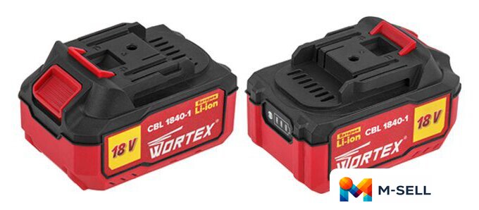 Аккумулятор Wortex CBL 1840-1 0329187 (18В/4 Ah) - Изображение №1 — Мульти e-магазин M-SELL