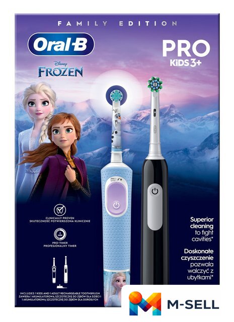 Комплект зубных щеток Oral-B Pro Series 1 + Oral-B Pro Kids Frozen 8006540784372 - Изображение №2 — Мульти e-магазин M-SELL