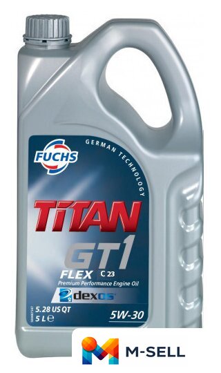 Моторное масло Fuchs Titan GT1 Flex C23 5W-30 5л - Изображение №1 — Мульти e-магазин M-SELL