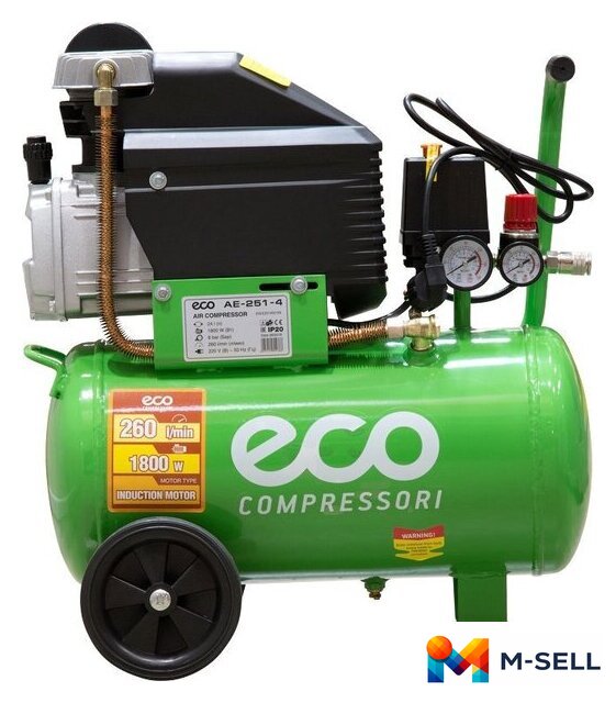 Компрессор ECO AE-251-4 - Изображение №3 — Мульти e-магазин M-SELL