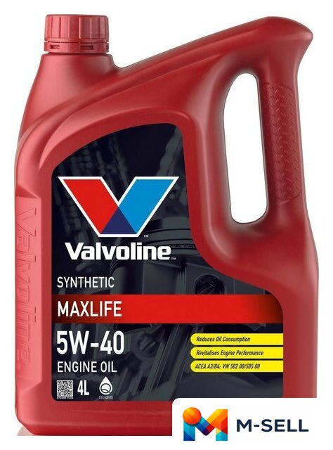 Моторное масло Valvoline MaxLife Synthetic 5W-40 4л - Изображение №1 — Мульти e-магазин M-SELL