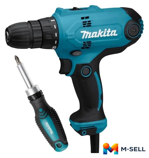 Дрель-шуруповерт Makita DF0300X1 (с отверткой) - Изображение №1 — Мульти e-магазин M-SELL