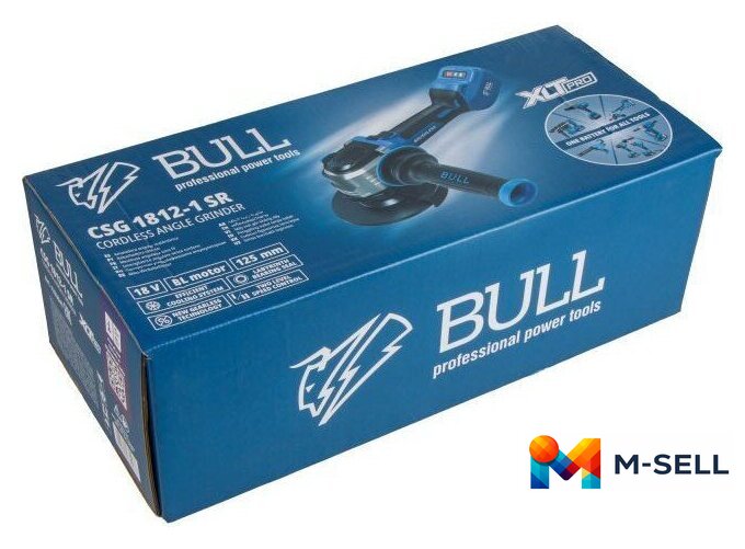Угловая шлифмашина Bull CSG 1812-1 SR XLTpro SOLO 1333947 (без АКБ) - Изображение №3 — Мульти e-магазин M-SELL