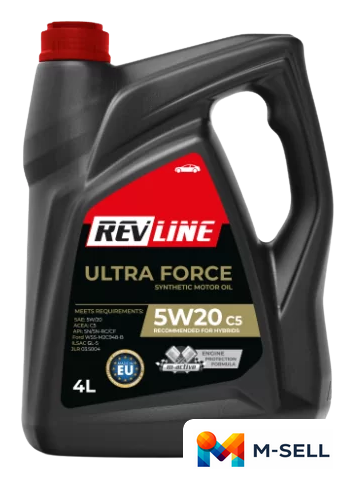 Моторное масло Revline Ultra Force C5 5W-20 4л - Изображение №1 — Мульти e-магазин M-SELL