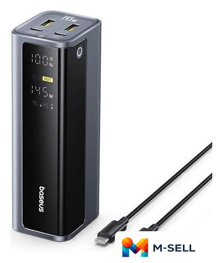 Внешний аккумулятор Baseus EnerGeek GP12 Fast Charging Power Bank with Digital Display 20800mAh 145W - Изображение №1 — Мульти e-магазин M-SELL