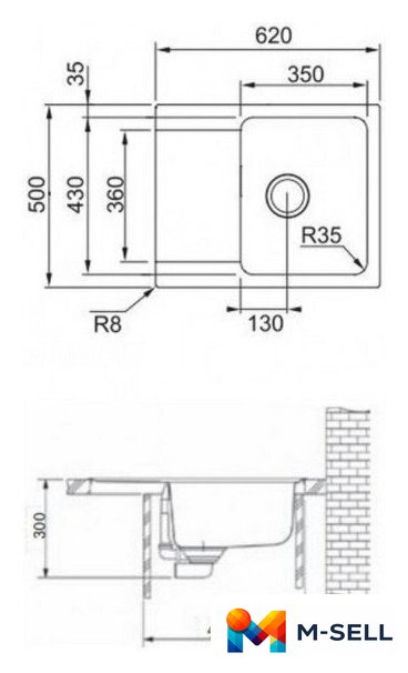 Кухонная мойка Franke Orion OID 611-62 143.0757.988 (серый) - Изображение №2 — Мульти e-магазин M-SELL