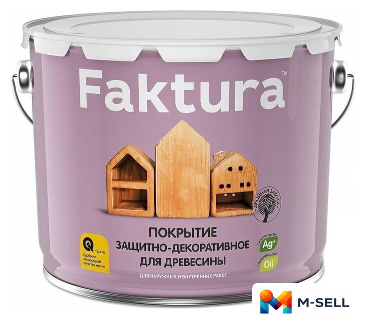 Пропитка Ярославские краски Faktura 9 л (беленый дуб) - Изображение №1 — Мульти e-магазин M-SELL