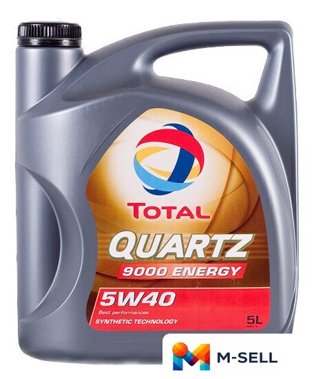 Моторное масло Total Quartz 9000 Energy 5W-40 5л - Изображение №1 — Мульти e-магазин M-SELL