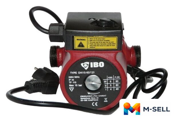 Циркуляционный насос IBO OHI 15-60/130 - Изображение №1 — Мульти e-магазин M-SELL