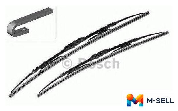 Щетки стеклоочистителя Bosch 3397001543 - Изображение №3 — Мульти e-магазин M-SELL