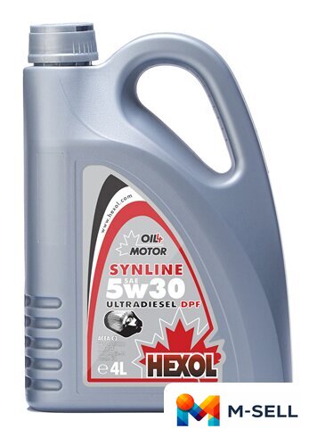 Моторное масло Hexol Synline UltraDiesel DPF 5W-30 4л - Изображение №1 — Мульти e-магазин M-SELL