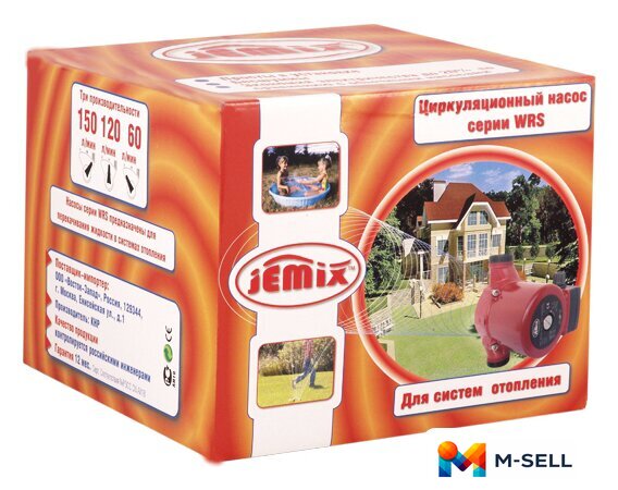 Циркуляционный насос Jemix WRS-25/8-180 - Изображение №4 — Мульти e-магазин M-SELL