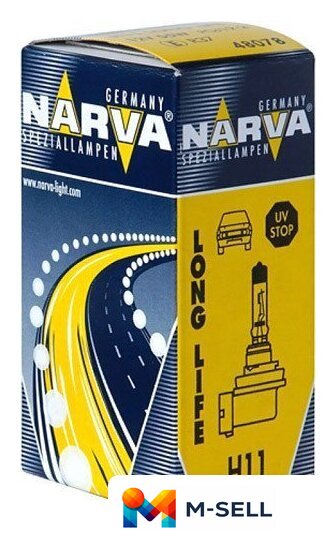 Галогенная лампа Narva H11 1шт [48078LL] - Изображение №1 — Мульти e-магазин M-SELL