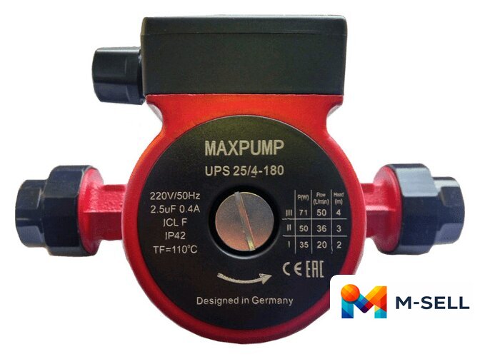 Циркуляционный насос Maxpump UPS 25/4-180 - Изображение №1 — Мульти e-магазин M-SELL
