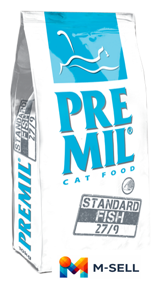 Сухой корм для кошек Premil Standard Fish 10 кг - Изображение №1 — Мульти e-магазин M-SELL