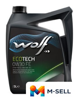 Моторное масло Wolf Eco Tech 0W-30 FE 5л - Изображение №1 — Мульти e-магазин M-SELL