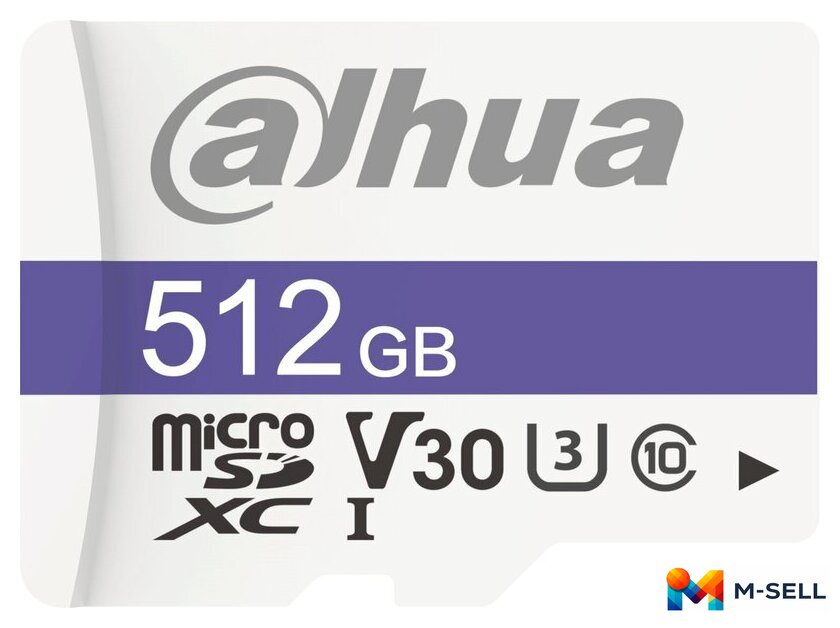 Карта памяти Dahua DHI-TF-C100/512GB - Изображение №1 — Мульти e-магазин M-SELL