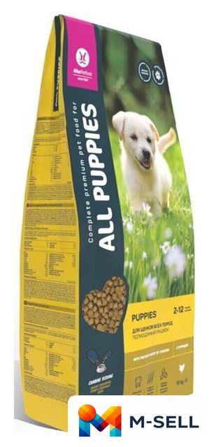 Сухой корм для собак All Puppies с курицей 13 кг - Изображение №3 — Мульти e-магазин M-SELL