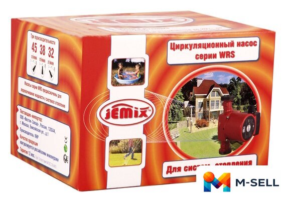 Циркуляционный насос Jemix WRS-25/4-180 - Изображение №4 — Мульти e-магазин M-SELL