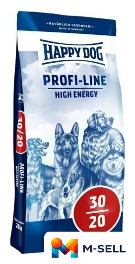 Сухой корм для собак Happy Dog Profi-Line High Energy 30/20 20 кг - Изображение №1 — Мульти e-магазин M-SELL