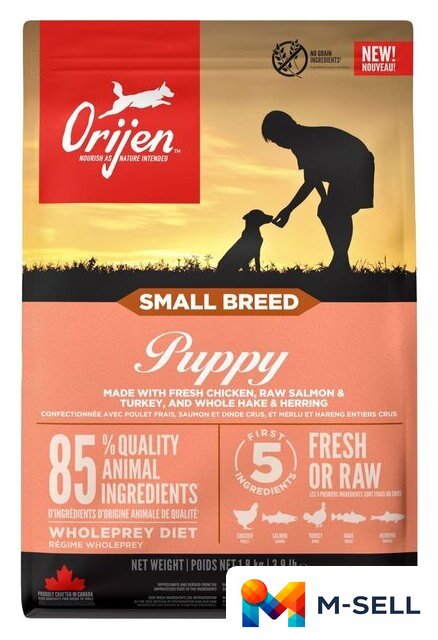 Сухой корм для собак Orijen Dog Puppy Small Breed 1.8 кг - Изображение №1 — Мульти e-магазин M-SELL