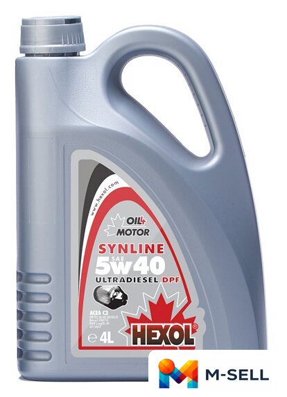 Моторное масло Hexol Synline UltraDiesel DPF 5W-40 4л - Изображение №1 — Мульти e-магазин M-SELL