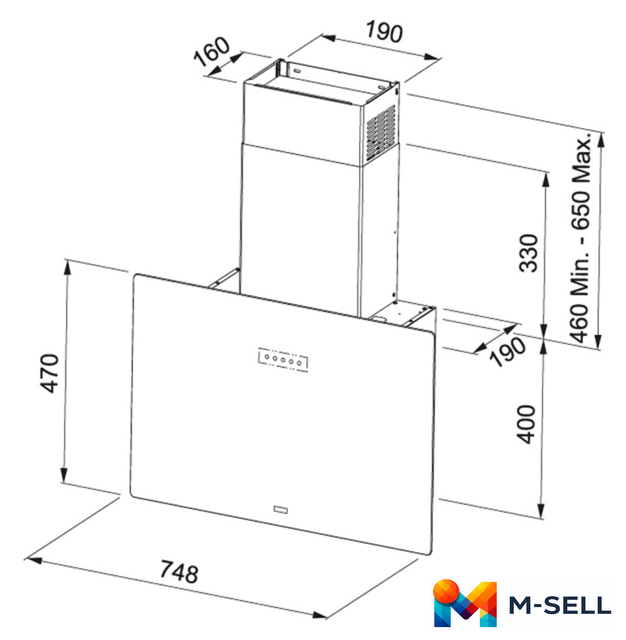 Кухонная вытяжка Franke Maris Free 80 330.0542.181 - Изображение №7 — Мульти e-магазин M-SELL