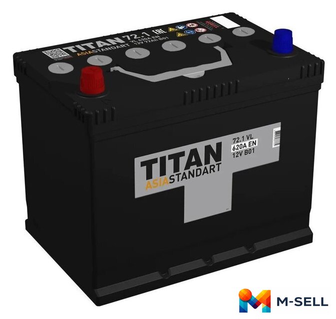 Автомобильный аккумулятор Titan Asia Standart L+ (72 А·ч) - Изображение №1 — Мульти e-магазин M-SELL