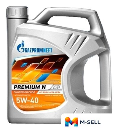 Моторное масло Gazpromneft Premium N 5W-40 5л - Изображение №1 — Мульти e-магазин M-SELL