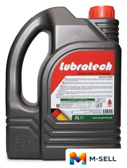 Моторное масло Lubratech Ultra Plus X 5W-40 5л - Изображение №2 — Мульти e-магазин M-SELL