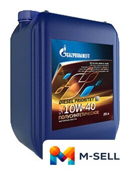 Моторное масло Gazpromneft Diesel Prioritet 10W-40 CH-4/SL 20л - Изображение №1 — Мульти e-магазин M-SELL