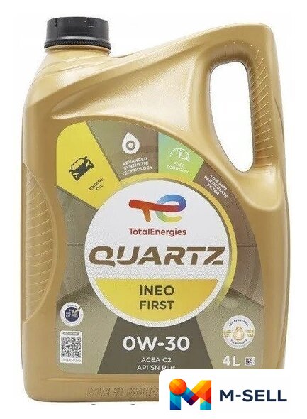 Моторное масло Total Quartz Ineo First 0W-30 ACEA C2 4л - Изображение №1 — Мульти e-магазин M-SELL