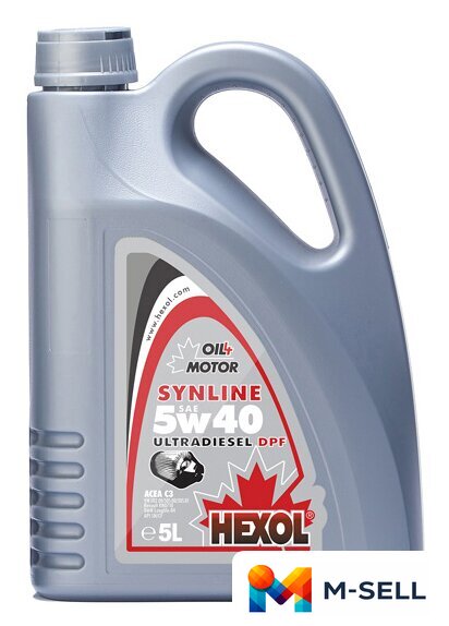 Моторное масло Hexol Synline UltraDiesel DPF 5W-40 5л - Изображение №1 — Мульти e-магазин M-SELL