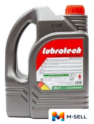 Моторное масло Lubratech Ultra 5W-40 505.01 5л - Изображение №2 — Мульти e-магазин M-SELL