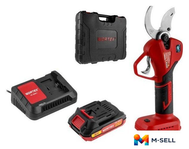 Секатор Wortex CBS 2535-1 1329489 (с 1-им АКБ, кейс) - Изображение №1 — Мульти e-магазин M-SELL