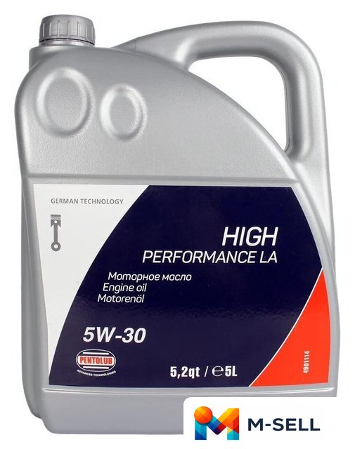 Моторное масло Pentolub High Performance LA 5W-30 5л - Изображение №1 — Мульти e-магазин M-SELL