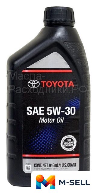 Моторное масло Toyota 5W30 002791QT5W6S 0.946л - Изображение №1 — Мульти e-магазин M-SELL