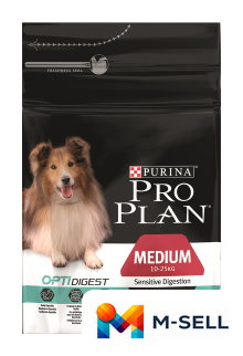 Сухой корм для собак Pro Plan Adult Medium Optidigest Sensitive Digestion с ягненком 14 кг - Изображение №1 — Мульти e-магазин M-SELL
