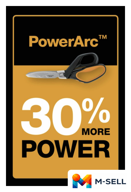 Ножницы технические Fiskars PowerArc 1027206 - Изображение №4 — Мульти e-магазин M-SELL
