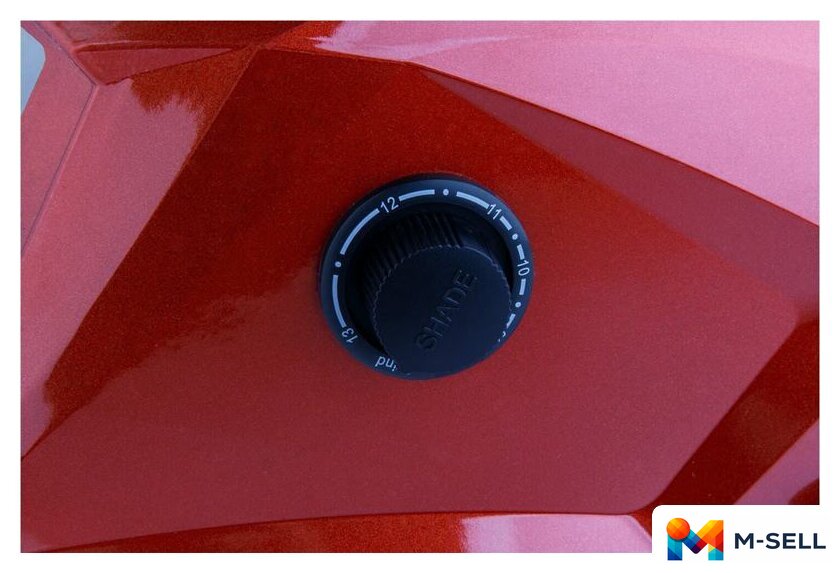 Сварочная маска Solaris ASF650Х (красный металлик) - Изображение №5 — Мульти e-магазин M-SELL
