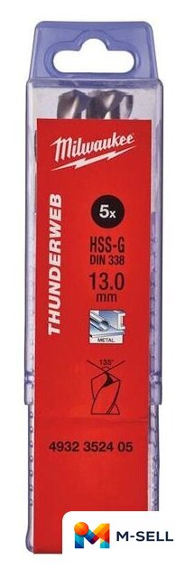Набор сверл Milwaukee 4932352405 (5 предметов) - Изображение №1 — Мульти e-магазин M-SELL