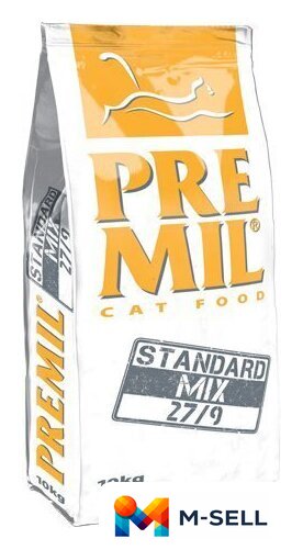 Сухой корм для кошек Premil Standard Mix 10 кг - Изображение №1 — Мульти e-магазин M-SELL